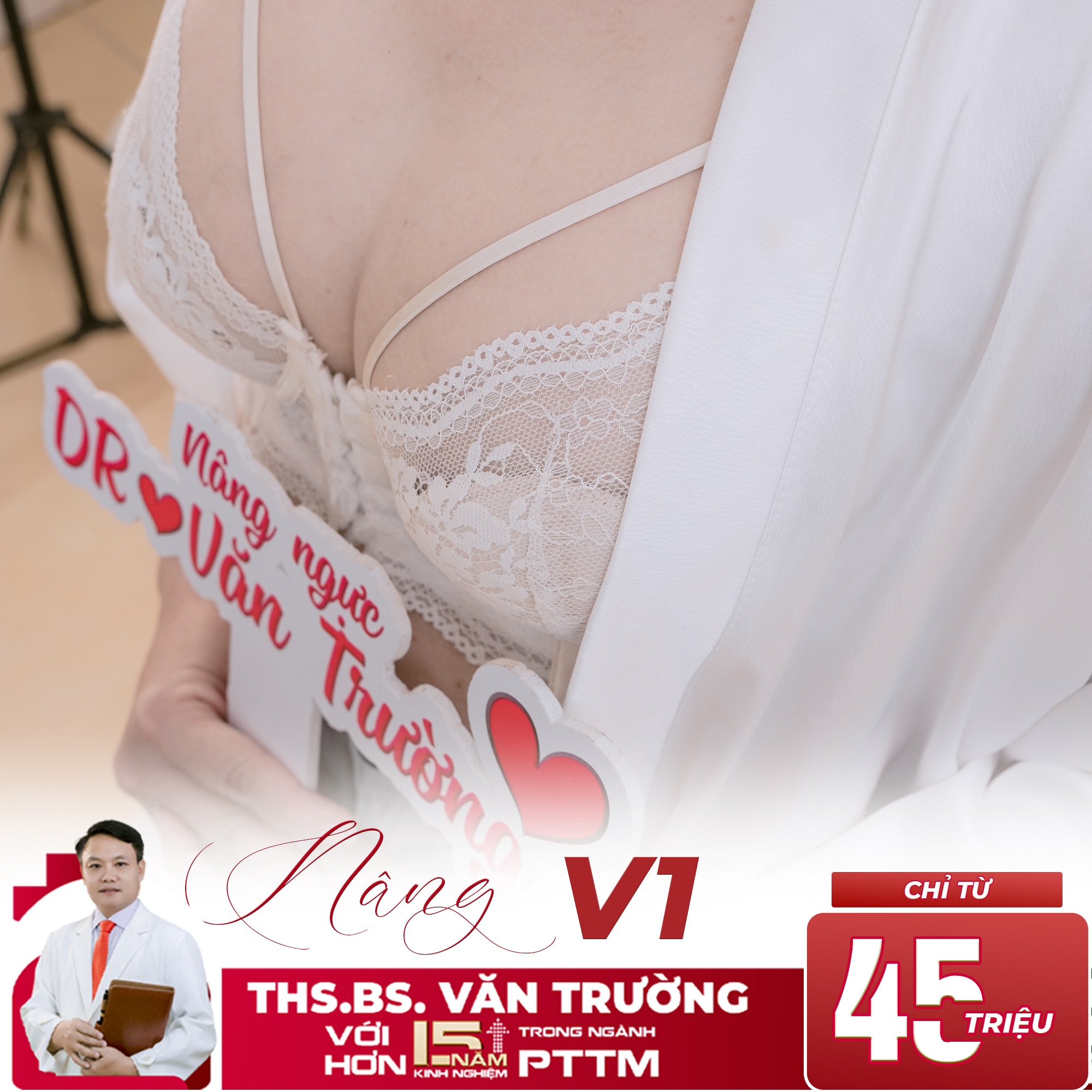 Nâng ngực nội soi qua đường nách